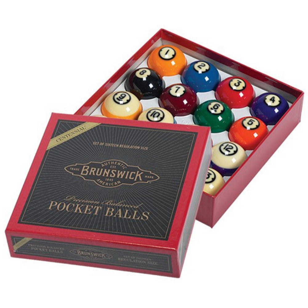 Brunswick Centennial Pocket Balls Full Set Game Table Champ