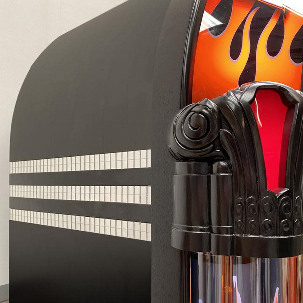 ROCK-OLA BUBBLER HARLEY-DAVIDSON FLAMES CD JUKEBOX BRUSHED