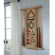 American Heritage Port Royal 8-Cue Wall Cue Rack – White Oak