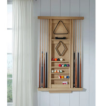 American Heritage Port Royal 8-Cue Wall Cue Rack – White Oak