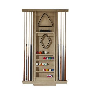 American Heritage Port Royal 8-Cue Wall Cue Rack – White Oak