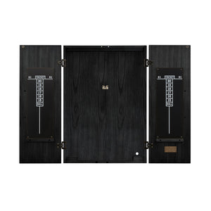 American Heritage Alta Dartboard Cabinet - Black Ash