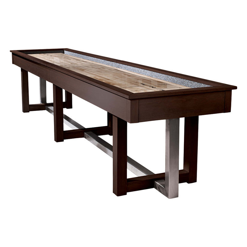 American Heritage Abbey 12' Shuffleboard Table - Espresso