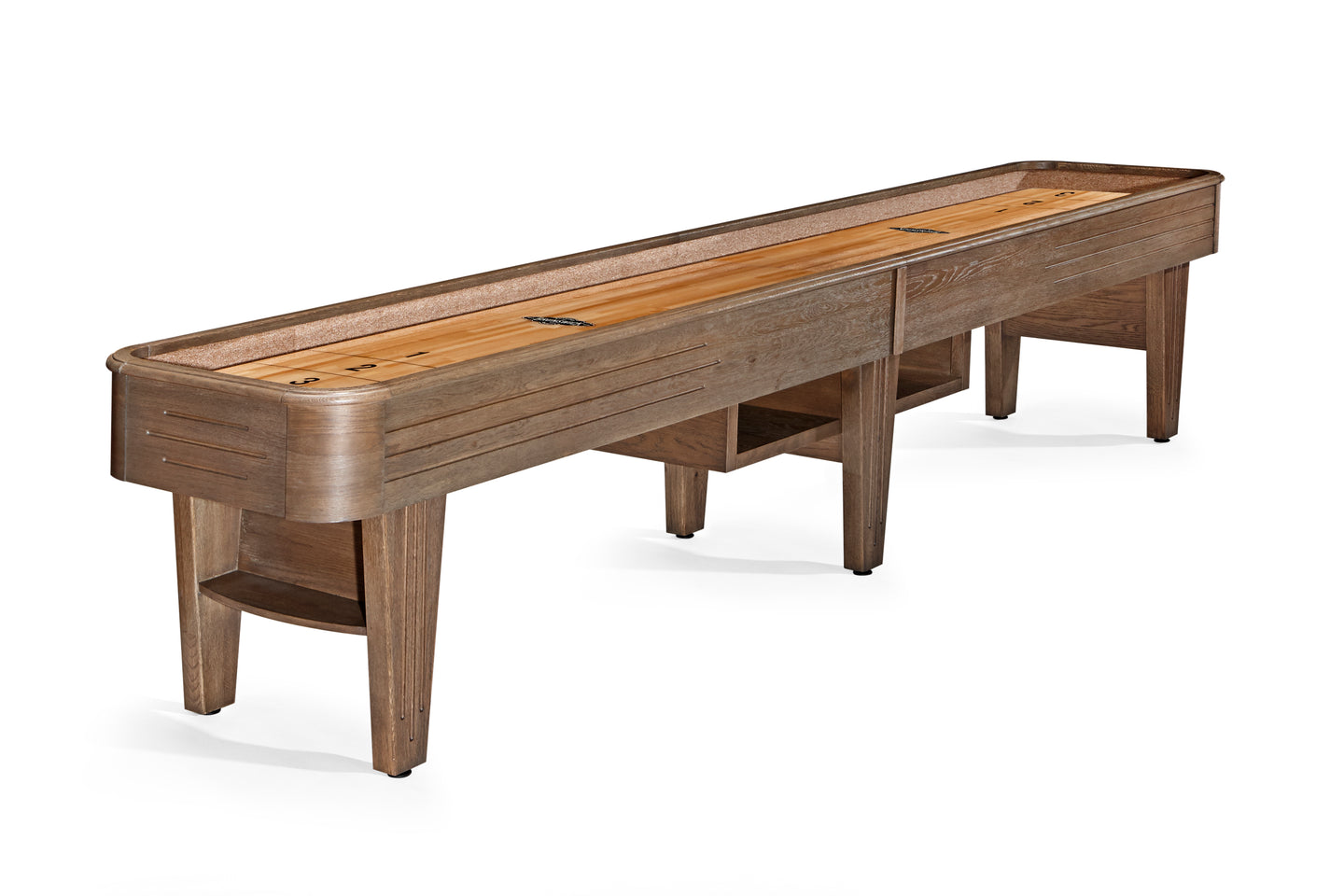 Brunswick Andover II  Shuffleboard Table - Rustic Dark Brown