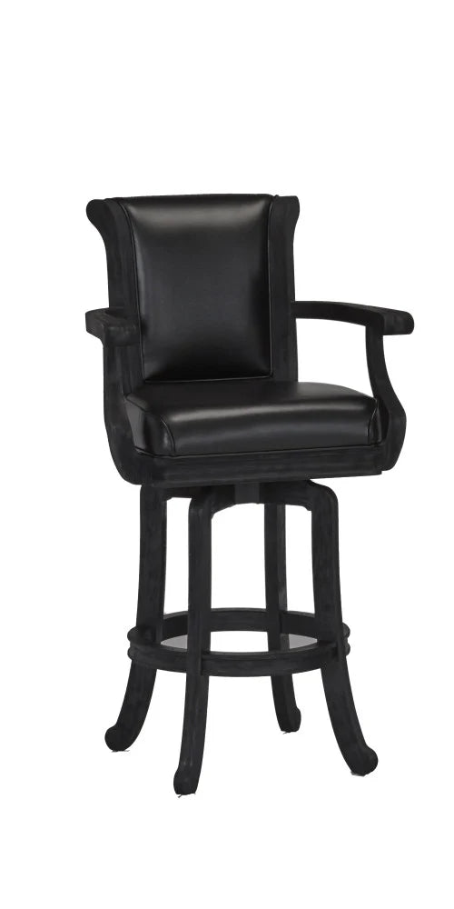 Brunswick Centennial Classic Bar Stools - Black Wire Brush (Set of 2)