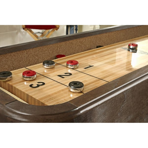 Brunswick Concord 12'  2-Piece Playfield Shuffleboard Table - Nutmeg