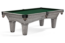 Brunswick Glenwood Pool Table | Rustic Grey with Tapered Leg | Shield Pockets