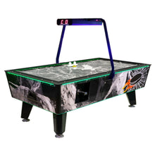 Arcade Commerical Air Hockey Table - Great American -  Black Ice  (with Overhead Electronic Score & LED Lights)