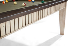 The Henderson / Two Tone Aged Linen w/ Walnut finish rails by Brunswick