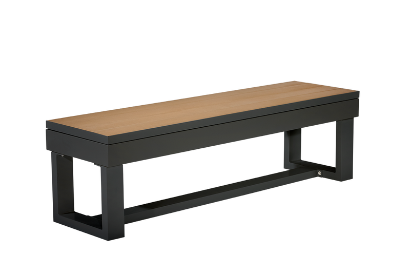 American Heritage Lanai Outdoor Bench - Obsidian Black