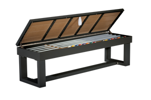 American Heritage Lanai Outdoor Bench - Obsidian Black