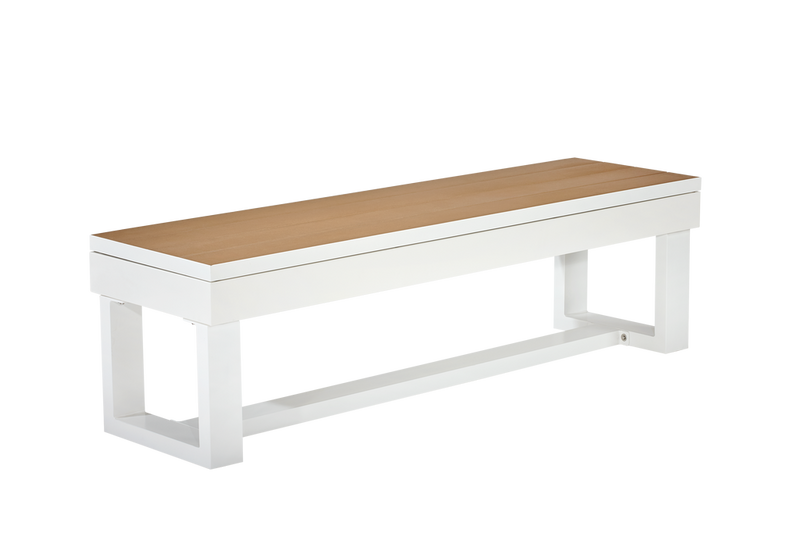 American Heritage Lanai Outdoor Bench - Pearl White
