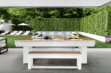 American Heritage Lanai Outdoor Pool Table - Pearl White