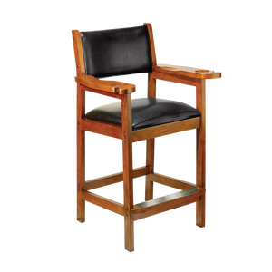 American Heritage Cushion Back & Seat Spectator Chair - Old World Mahogany