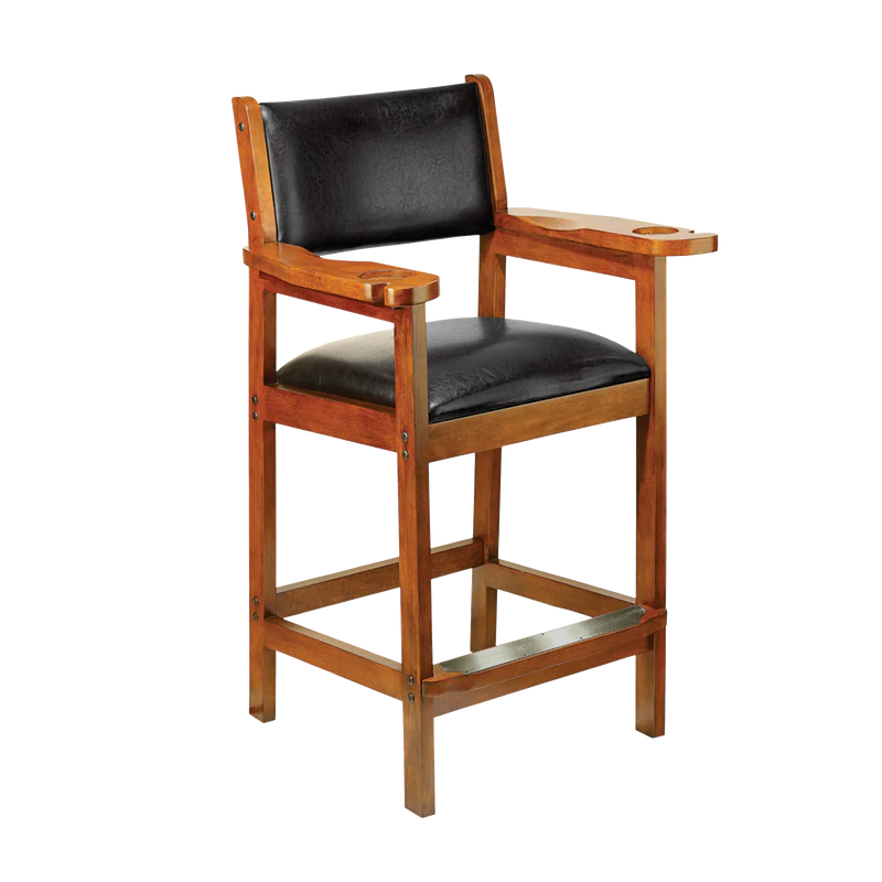 American Heritage Cushion Back & Seat Spectator Chair - Old World Mahogany