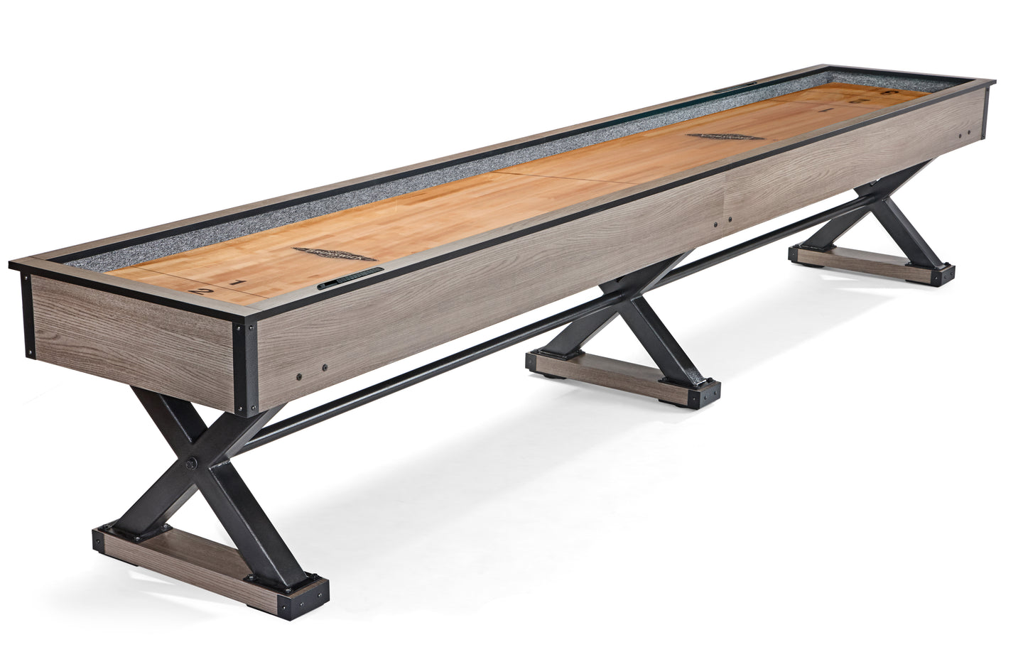 Brunswick Premier 12' Shuffleboard Table - Weathered Oak