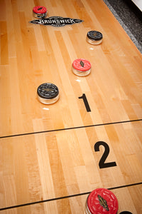 Brunswick Premier 12' Shuffleboard Table - Weathered Oak