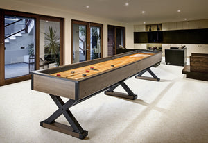 Brunswick Premier 12' Shuffleboard Table - Weathered Oak