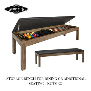 Brunswick Dameron Pool Table - Nutmeg