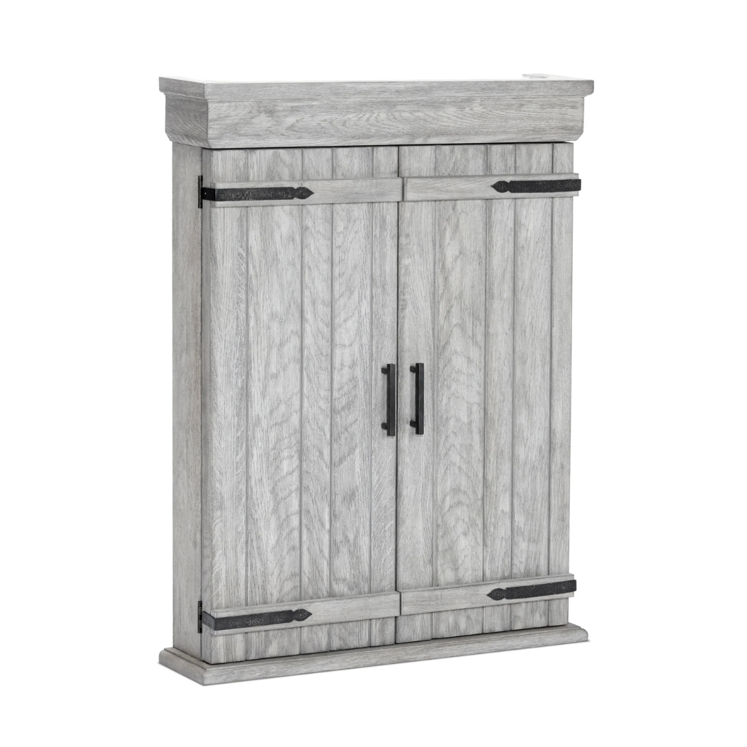 Brunswick Dart Board Cabinet - Rustic Grey