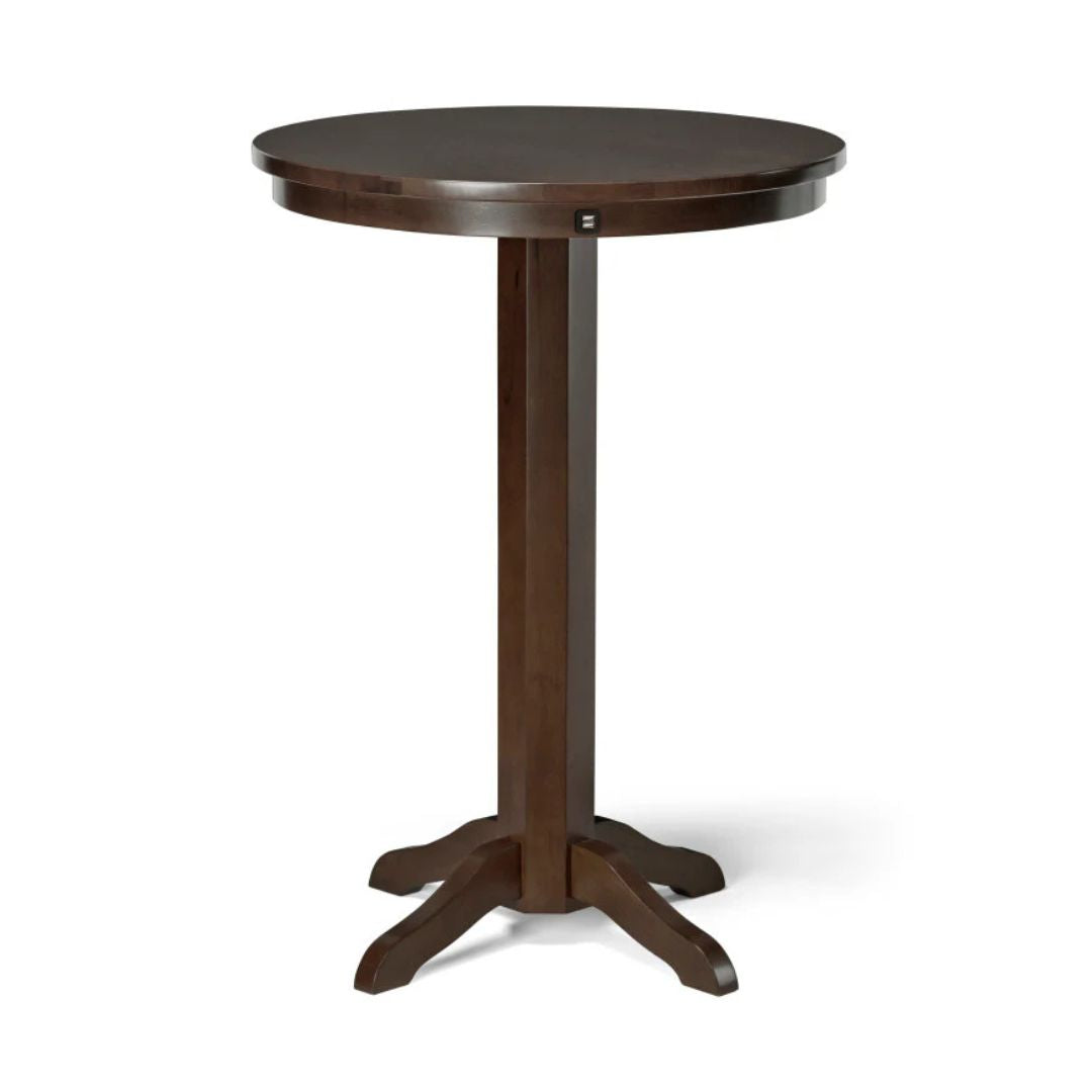 Brunswick Traditional Pub Table with USB Port - Espresso