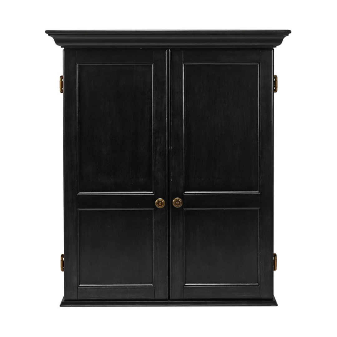 American Heritage Windsor Dartboard Cabinet - Black