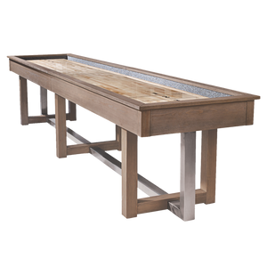 American Heritage Abbey 12' Shuffleboard Table - Antique Gray