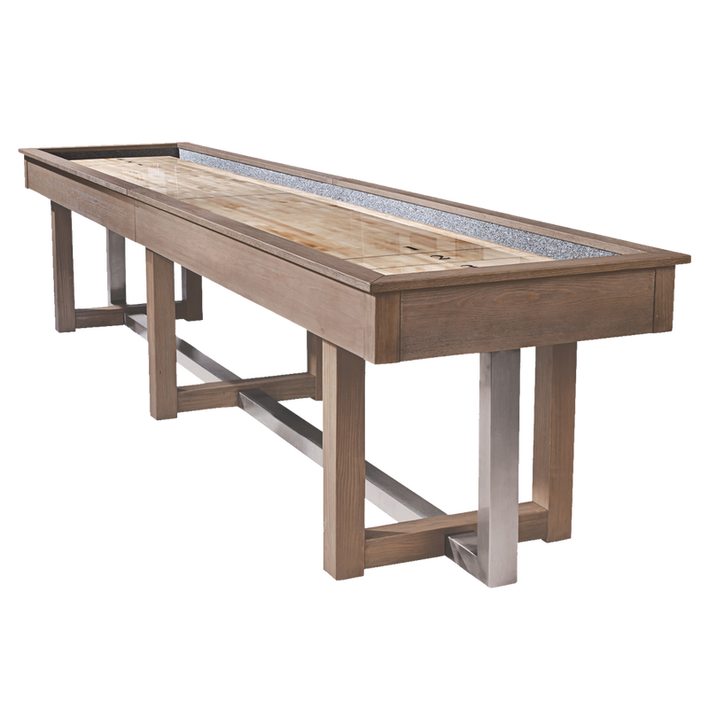 American Heritage Abbey 12' Shuffleboard Table - Antique Gray