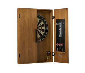 American Heritage Alta Dartboard Cabinet - Brushed Walnut