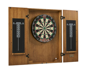 American Heritage Alta Dartboard Cabinet - Brushed Walnut