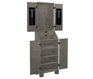 American Heritage Alta Standup Dart Cabinet - Charcoal