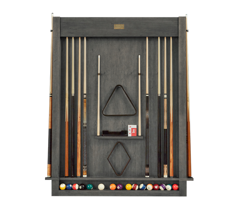 American Heritage Alta 12-Cue Wall Mounted Cue Rack - Charcoal