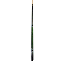 Dufferin D-547 Green Stain Curly & Blue Recon Pool Cue