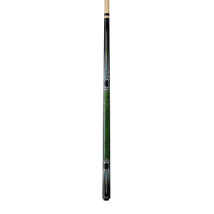 Dufferin D-547 Green Stain Curly & Blue Recon Pool Cue