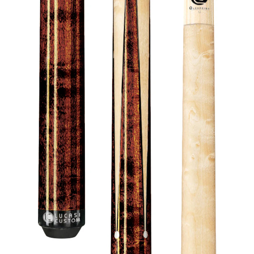 Lucasi Custom Antique Maple Sneaky Pete Pool Cue – Wrapless Design by Cue & Case