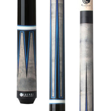 Lucasi Custom Black & Grey Pool Cue by Cue & Case