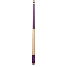 Lucasi Custom Purple Stained Pool Cue w/ Natural Birdseye Maple Handle by Cue & Case