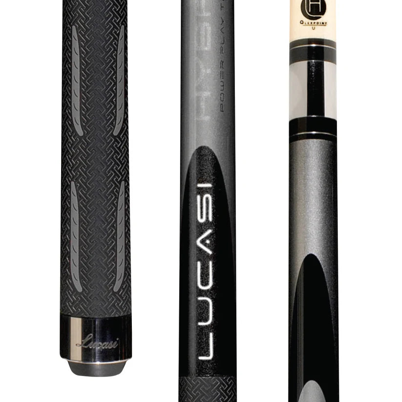 Lucasi Hybrid Black Mist Pool Cue - Sleek & Sporty by Cue & Case