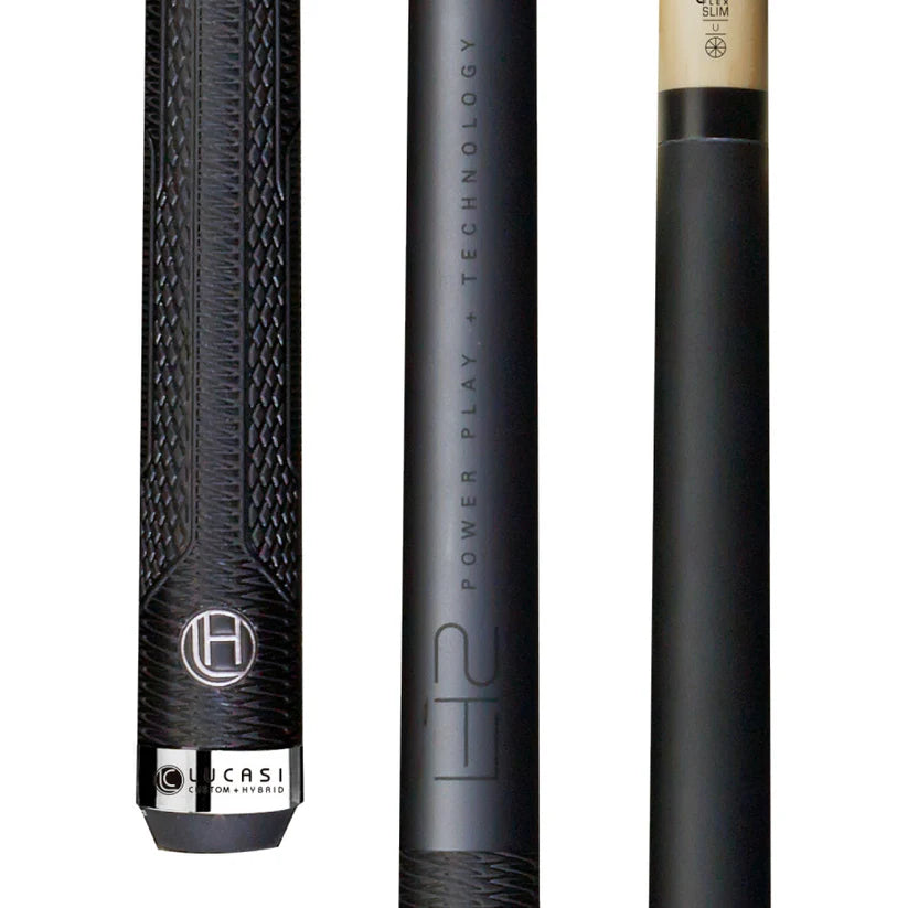 Lucasi Hybrid Matte Titanium Pool Cue by Cue & Case