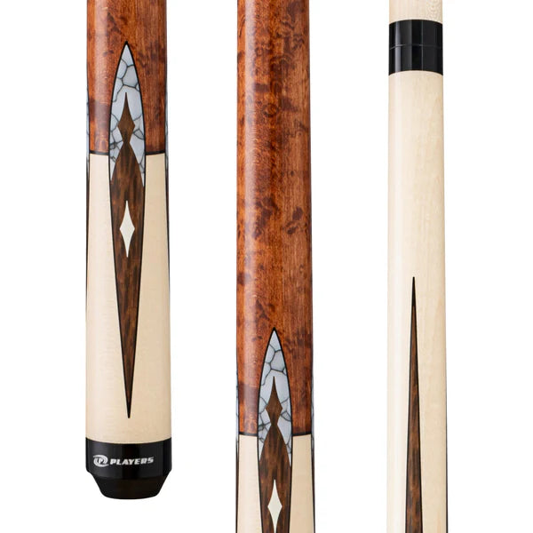 Players G-4147 Birdseye & Maple with White Recon Pool Cue