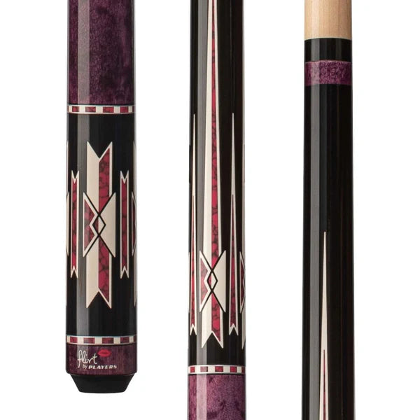 Players F2611 Black with Pink Recon Pool Cue