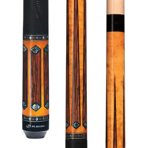 Players G-4141 Gold Stain Maple & Cocobolo Pool Cue