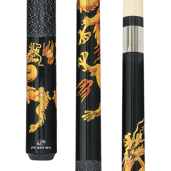 Players D-DRG Golden Dragons Pool Cue