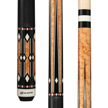 Players G-4142 Light Coffee Birdseye & Imitation Bone Pool Cue