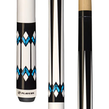 Players G-3355 White with Blue Recon Pool Cue