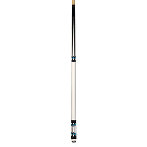 Players G-3355 White with Blue Recon Pool Cue