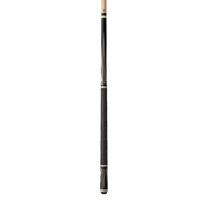 Pure X Black Pool Cue w/ Silver Crush Design and MZ Grip