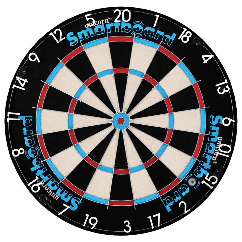 Unicorn Smartboard Bristle Dartboard - Bluetooth Dartboard with App Scoring by Cue & Case