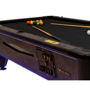Coin Pool Table 6-8 ft | Great American Black Beauty