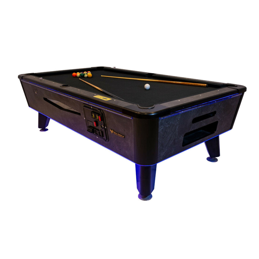 Vending Pool Table 6-9 ft |  Great American - Black Diamond